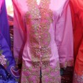 kebaya encim pink tangan panjang