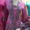 atasan kebaya bordir pink