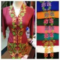 kebaya encim bordir lengan 7 / 8 . kebaya modern