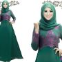 HUSNIAH DRESS GREEN MIX