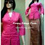 Kurung kebaya Dania Shocking pink