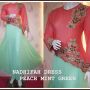 NADHIFAH DRESS PEACH MINT GREEN 