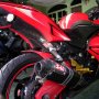 Jual Ninja 250 Merah tinggal pake + Airbrush keren + Modif