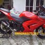 Jual kawasaki ninja 250 r karbu 2012 merah mulus