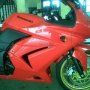 Jual kawasaki ninja 250 merah 2010 bln 11