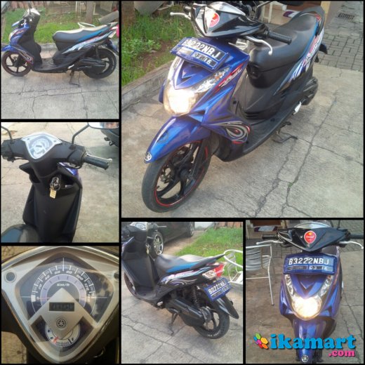 Jual yamaha mio  soul 2009 aki  baru ganti  Motor 