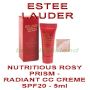 ESTEE LAUDER NUTRITIOUS ROSY PRISM - RADIANT CC CREAM SPF20 - 5ML: