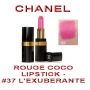 CHANEL ROUGE COCO LIPSTICK - SAMPLE SIZE - 1g - #37 L'EXUBERANTE