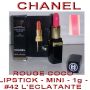 CHANEL ROUGE COCO LIPSTICK - SAMPLE SIZE - 1g - #42 L'ECLATANTE