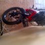 Jual satria 2012 Merah hitam mulus 