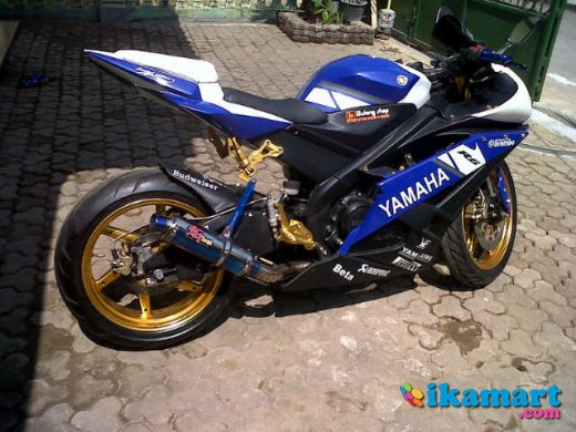 Jual yamaha vixion 2009 biru modif R6 - Motor