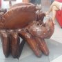 Jual Cepat Kursi Meja Bentuk Kepiting dari Kayu Jati