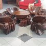 Jual Cepat Kursi Meja Bentuk Kepiting dari Kayu Jati