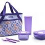 Paket Wadah Bekal Lengkap "Tupperware Cosmo Violet"