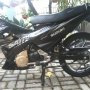 Jual satria fu 150 2013 facelift hitam km rendah