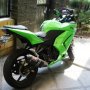 Jual Ninja 250R Hijau 2008+Very Low KM+Modif Ringan