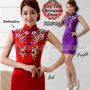 Dress Wanita - KK541 YingYing Cheong Sam PURPLE ~