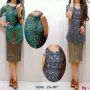 Kebaya tile full payet + rok songket plisket pendek