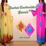 Dubai embrodery gamis kaftan