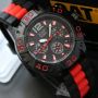 Jam Tangan Cat Cronograf Tali Rubber