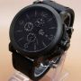 Jam Tangan Gc Crono Black Leather