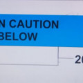 tanda peringatan,under ground warning tape caution water pipe below