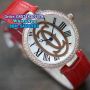 CARTIER Diamond Circle Leather for Ladies