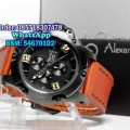 Alexandre Christie AC6295 Black Brown Leather