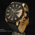 Diesel 67342 Rosegold Black Leather