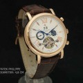 Patek Philippe 8615 Rosegold Brown Leather