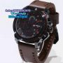 Swiss Army 4040 Black Red Dark Brown Leather