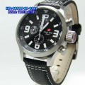 Swiss Army 2087 Black Cream Brown Leather