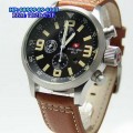 Swiss Army 2087 Black Cream Brown Leather