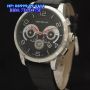 MONTBLANC Chronograph Leather Silver Black