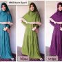 Baju Gamis Set Bergo Layer KARIN Y892