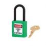 406 Dielectric Thermoplastic Safety Padlock 406GRN,gembok keselamatan anti electric hijau