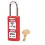 Thermoplastic Safety Padlock 411RED