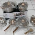 Panci masak merk oxone ox 933 12+2pcs set lengkap anti karat