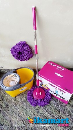 Supermop Deluxe Alat  Pel Lantai  Keramik  Marmer Kayu Bolde 