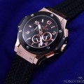 JAM Hublot Bigbang Tuiga Rosegold Combi Black Tire Rubber