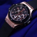 JAM Hublot Bigbang Tuiga Rosegold Combi Black Rubber