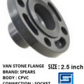 spear flange cpvc van stone socket ansi 2 1/2inch plastik