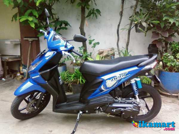 Honda Beat 2010 Biru Mesin Standar Stater Tokcer