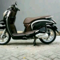 honda scoopy fi iss hitam sporty thn 2017