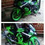 JUAL BU NINJA 250 MODIF 2009 HIJAU