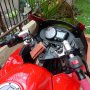 Jual Kawasaki Ninja 250R Merah Mulus KM Dikit Branded Parts n250