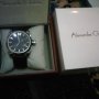 Jual leather watch alexandre cristie harga miring second