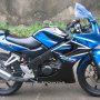 Jual Honda CBR 150 R W Biru Th 2009 Bln 10 KM 2 rb + Ban Batlax + Lampu HID kondisi superb