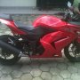 Jual ninja 250 merah thn 2010 bln 4, harga 39.5jt nego aluss