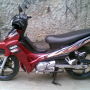 Jual cepat yamaha Jupiter Z cw tahun 2007 warna merah hitam mulus